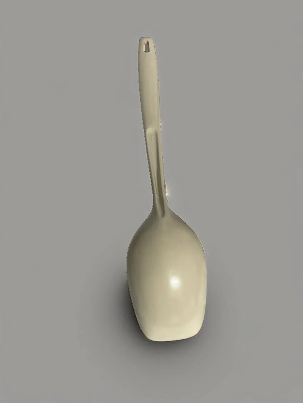Foley Beige Plastic Rice Spoon With Hanging Hole For Kitchen Use